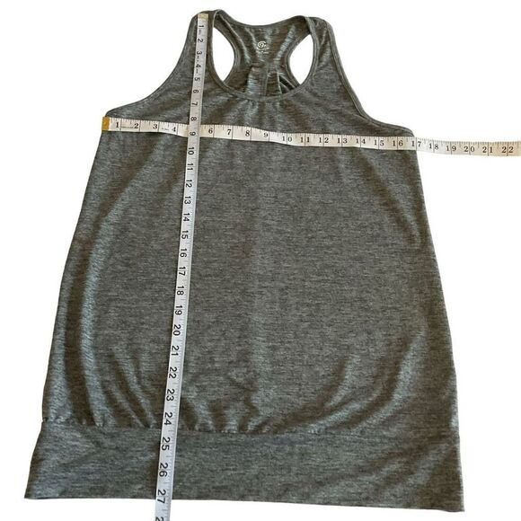 Champion Top Athletic Racerback Grey Black White Poly Spandex Blend Women Medium - Picture 5 of 9